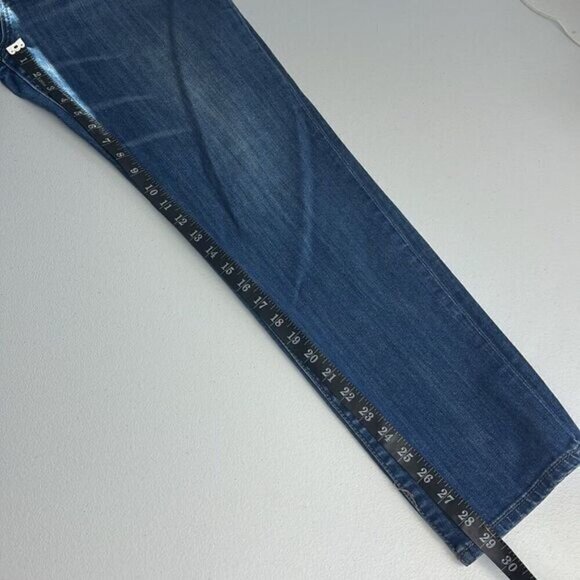 Kut from the Kloth Blue Jeans Straight Leg Embroidered Pocket Cigarette Denim 10 - Picture 9 of 11